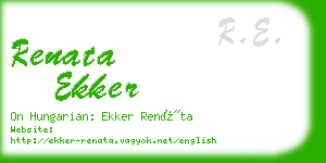 renata ekker business card